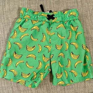 Cat & Jack Green With Banana Print Swimsuit